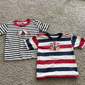 Maya Nautical Adventure Kids Tees - Navy, Red, White